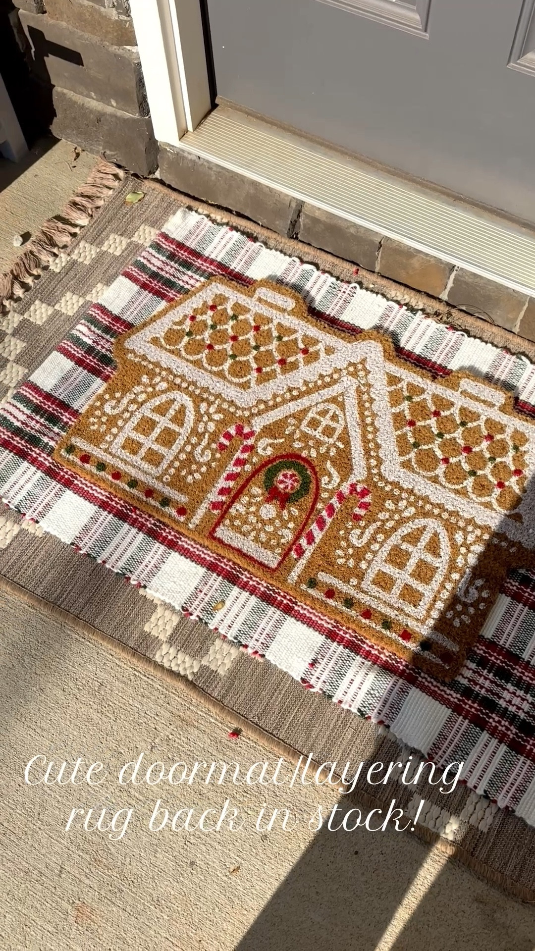 Cute holiday doormat/layering rug from Walmart back in stock!

#LTKFindsUnder50 #LTKStyleTip #LTKHoliday