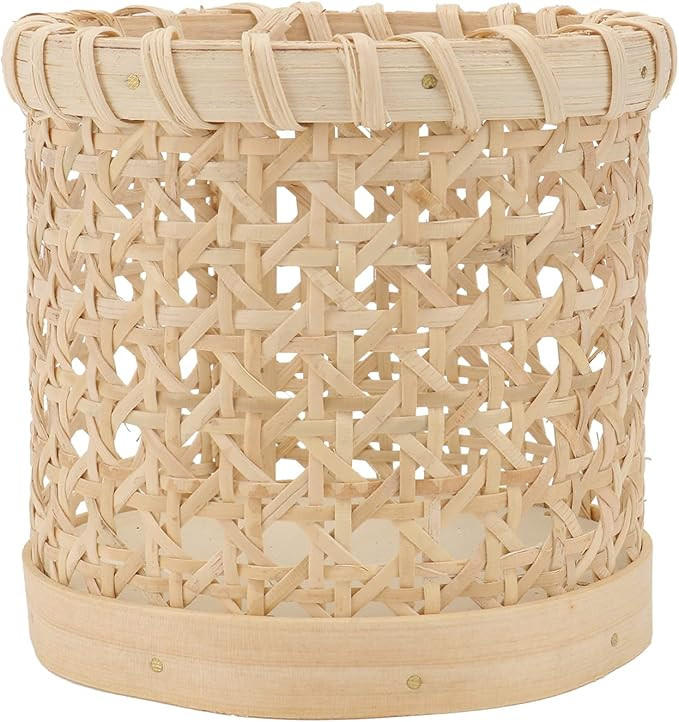 Cabilock Rattan Woven Pen Holder Hand Woven Wicker Sundries Basket Makeup Brush Holder Organizer ... | Amazon (US)