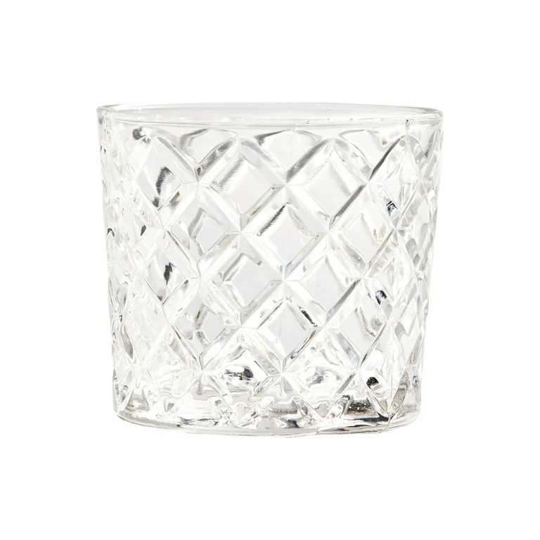 Better Homes & Gardens Diamond Cut Old Fashioned Glass, 4-Pack | Walmart (US)