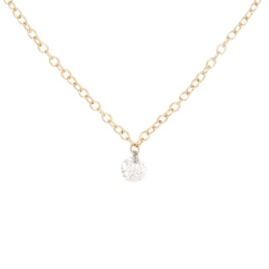 Diamond Pinprick Necklace, yellow gold | Catbird