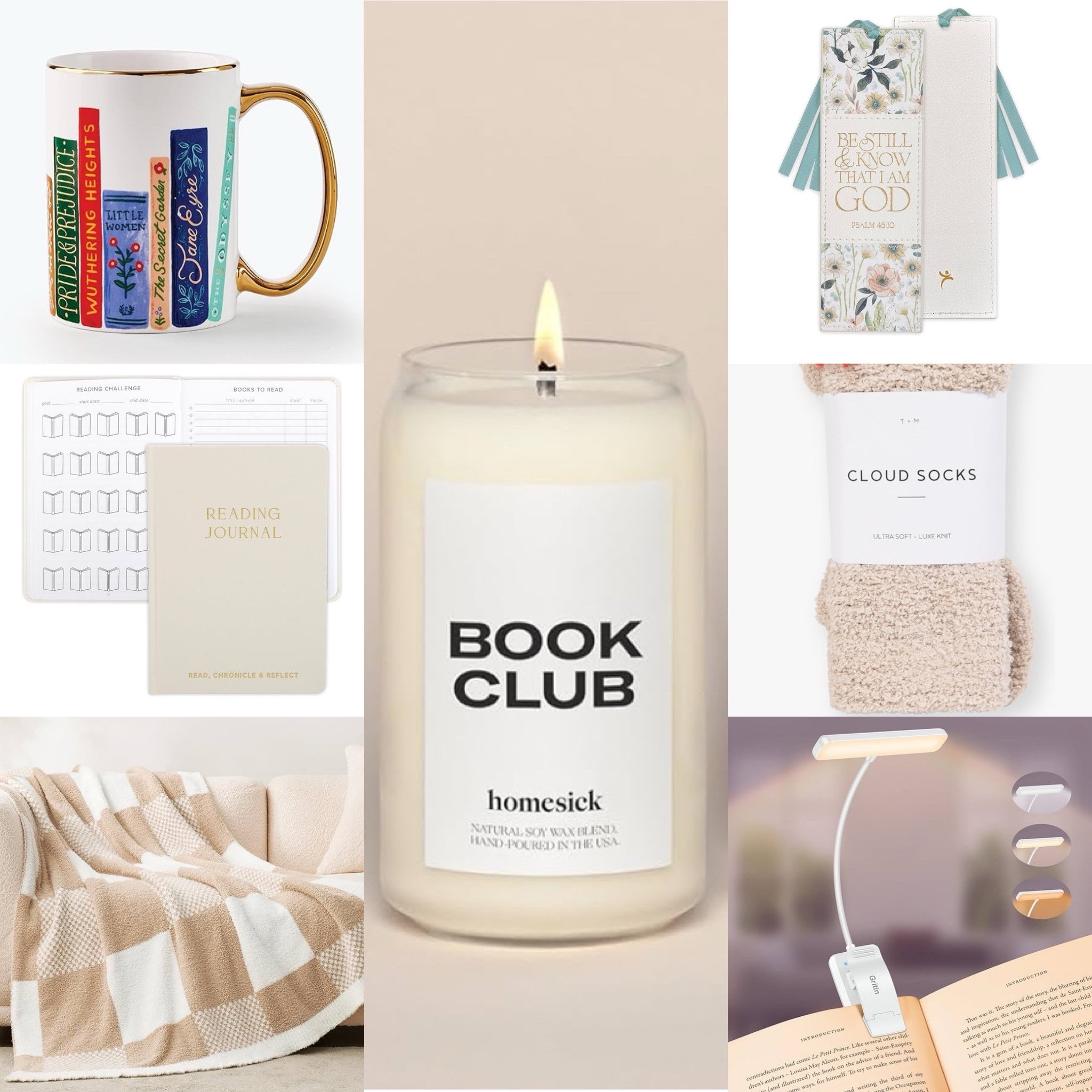 Amazon Bookish gift ideas
Book club
Birthday 
Valentine’s Day
Books mug
Coffee cup
Candle
Throw blanket 
Cozy socks
White Book reading light
Reading journal
Inspirational book mark
Affordable gifts 

#LTKHome #LTKFindsUnder50 #LTKGiftGuide