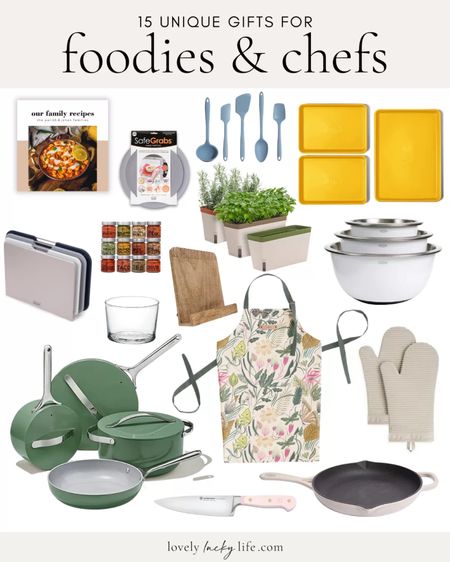 If you ‘re on the hunt for a gift for someone who loves to cook or bake, this post has the PERFECT present for them! My list of 15 unique cooking gifts will impress any foodie – the mix of practicality + prettiness makes a great gift. From elevated kitchen gadgets to artisanal ingredients, these gifts are both practical and thoughtful.

#LTKGiftGuide #LTKhome