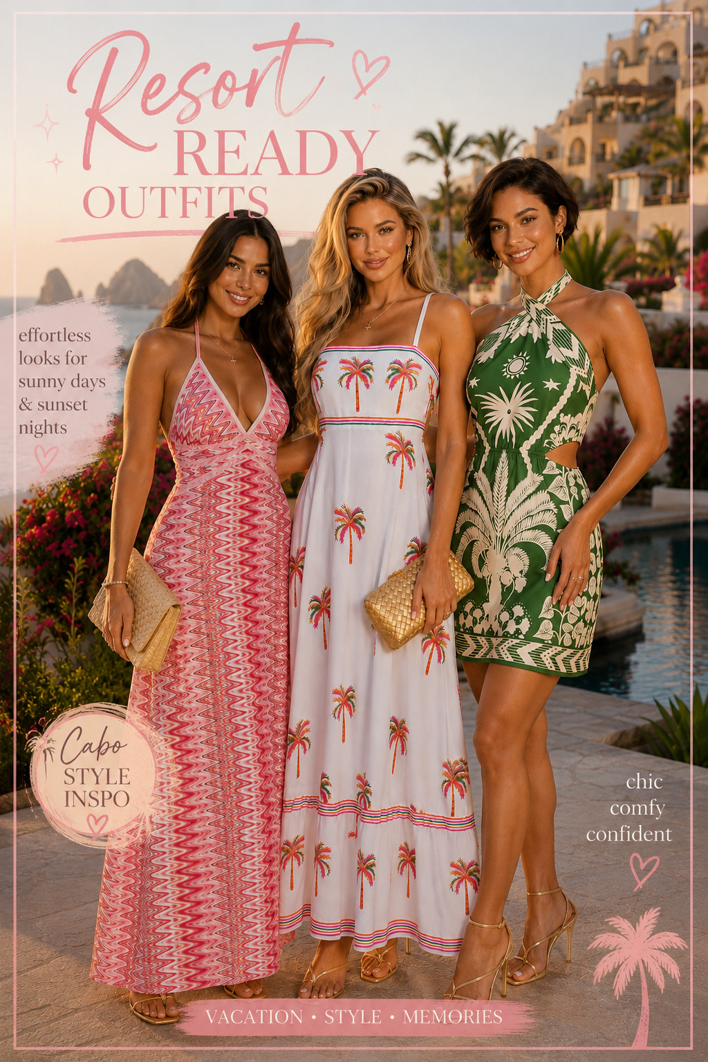 Resort Ready Outfits 🌴✨ Cabo Vacation Fashion Inspiration for Your Next Getaway


Planning a tropical vacation? These resort-ready outfits are perfect for Cabo, beach resorts, cruises, girls' trips, and summer vacations. From breezy maxi dresses to chic tropical prints, these effortless vacation looks combine comfort, style, and luxury. Save this pin for vacation outfit inspiration, sunset dinners, poolside cocktails, and unforgettable girls' getaway fashion.


#ResortReady #VacationOutfits #CaboStyle #ResortWear #VacationFashion #GirlsTripStyle #BeachVacationOutfits #TropicalStyle #MaxiDress #VacationInspo #AmazonFashion #SummerStyle #TravelOutfits #Over40Fashion #VacationLooks