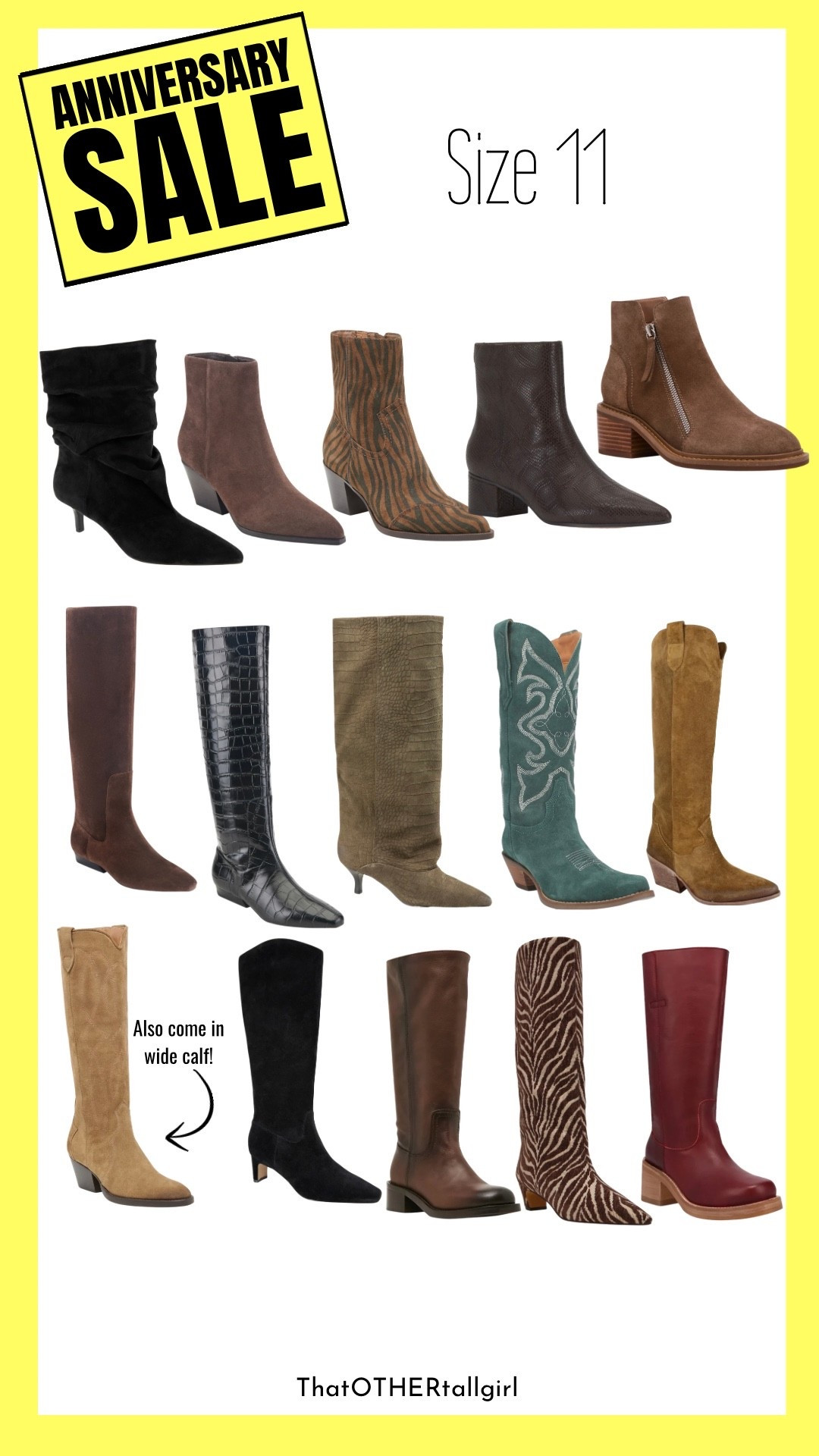 Anniversary sale - women’s boots (size 11)

#LTKTall #LTKOver40 #LTKSaleAlert