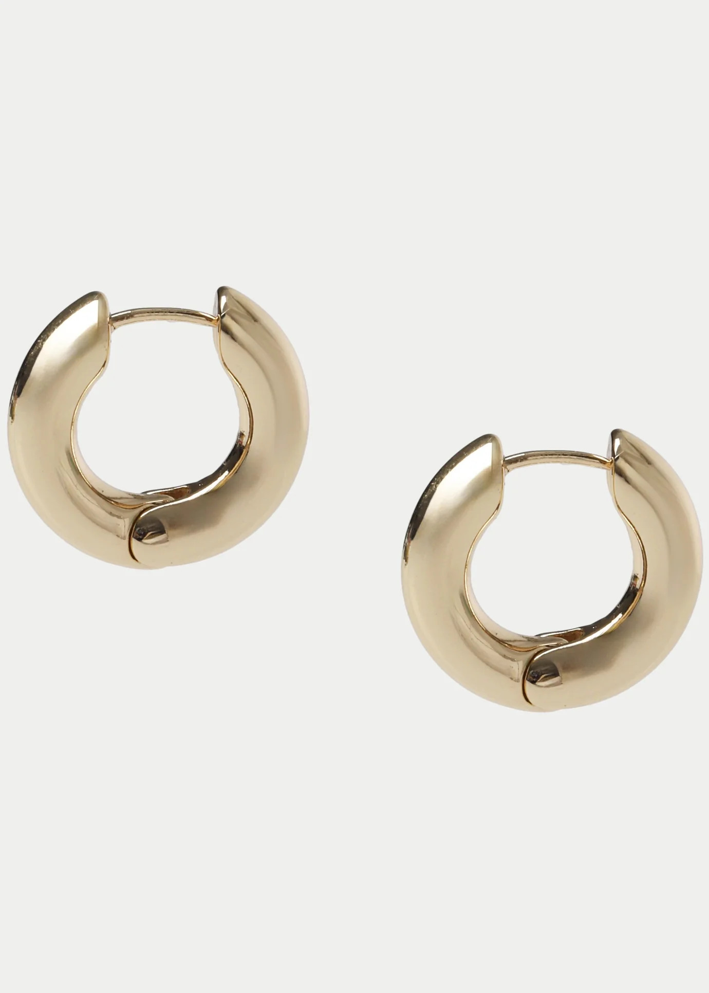 CHUNKY MIDI HOOP EARRINGS - GOLD PLATED | WAT The Brand
