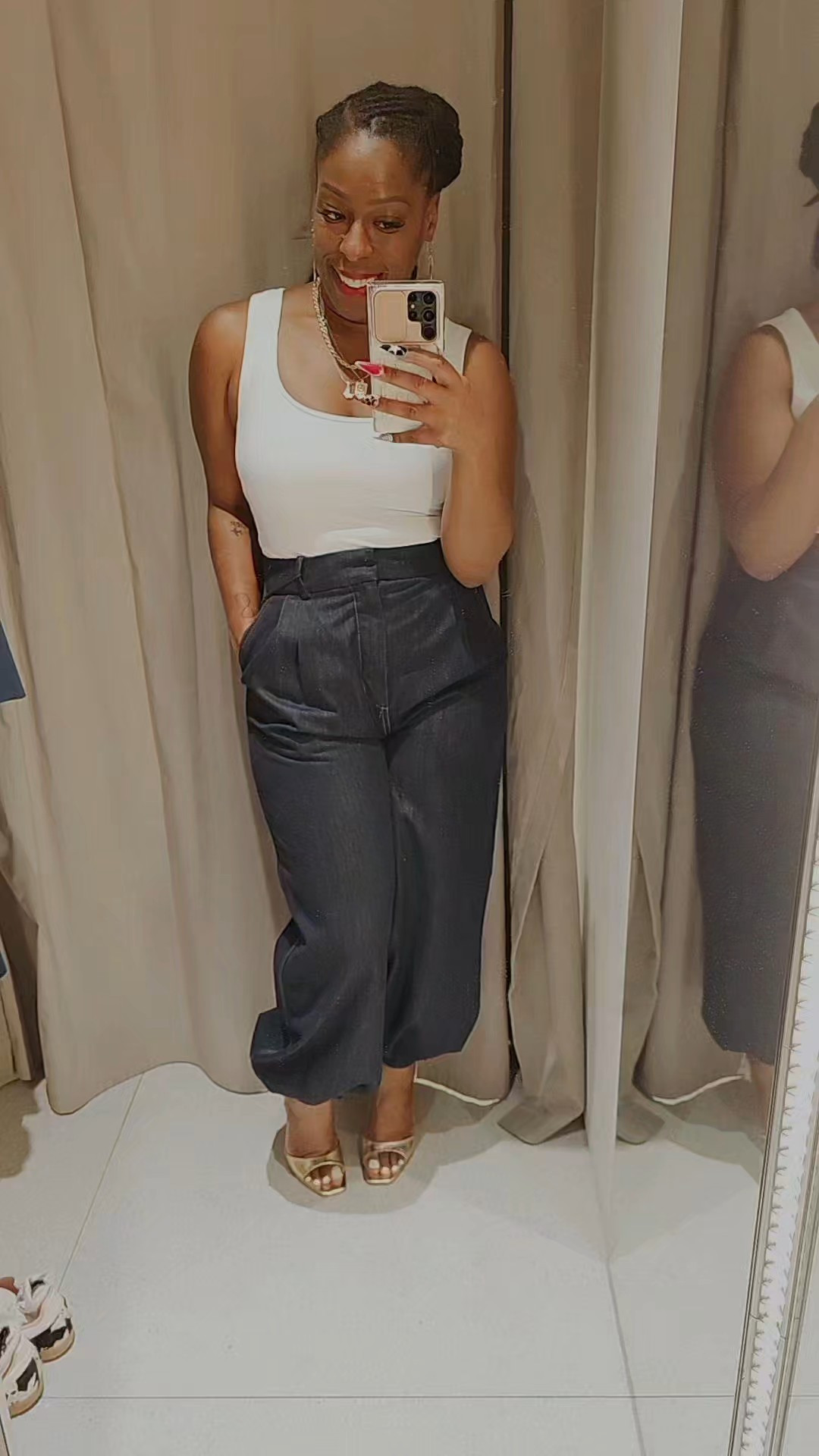 In the City....YukonZara Collection Balloon Trousers0340/241/407 - Medium #zara #tryonhaul #fashionable40s #FitCheck #denim 

#LTKStyleTip #LTKPetite #LTKFindsUnder50