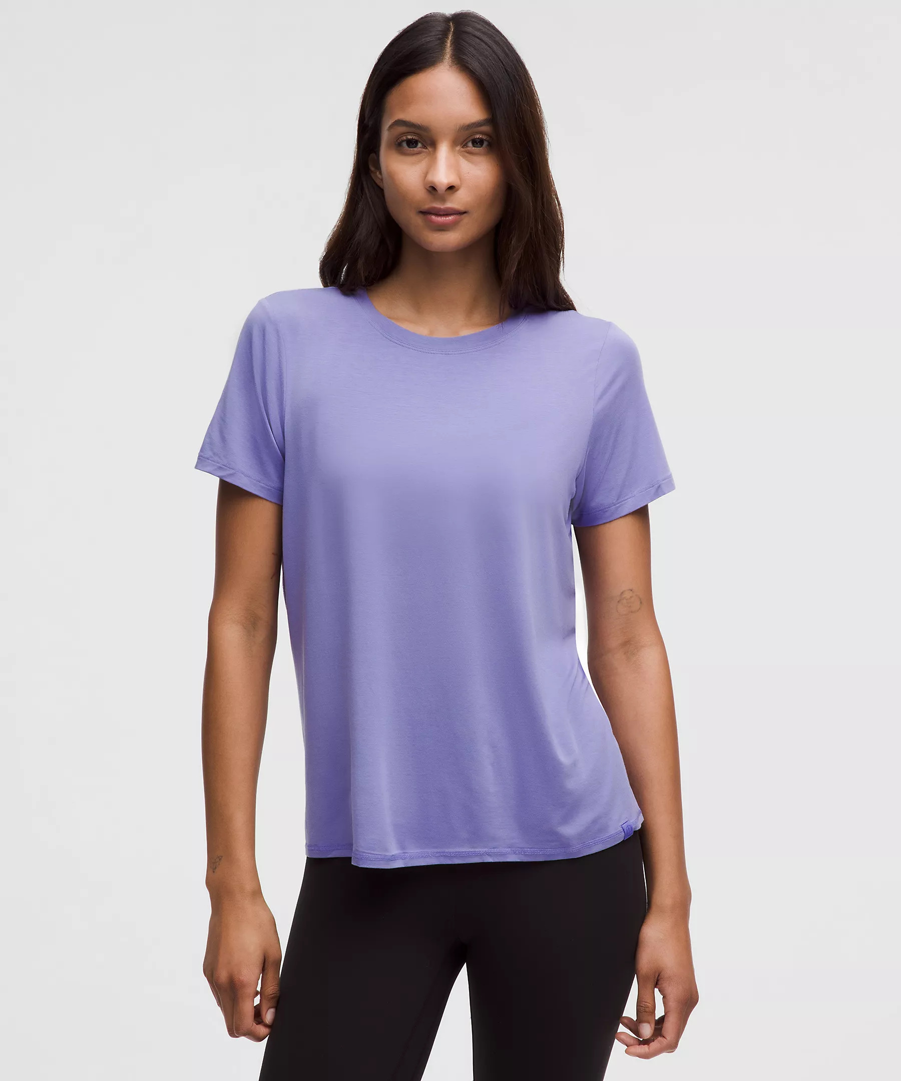Silk-Blend Relaxed-Fit Short-Sleeve Shirt | Women's Short Sleeve Shirts & Tee's | lululemon | Lululemon (US)