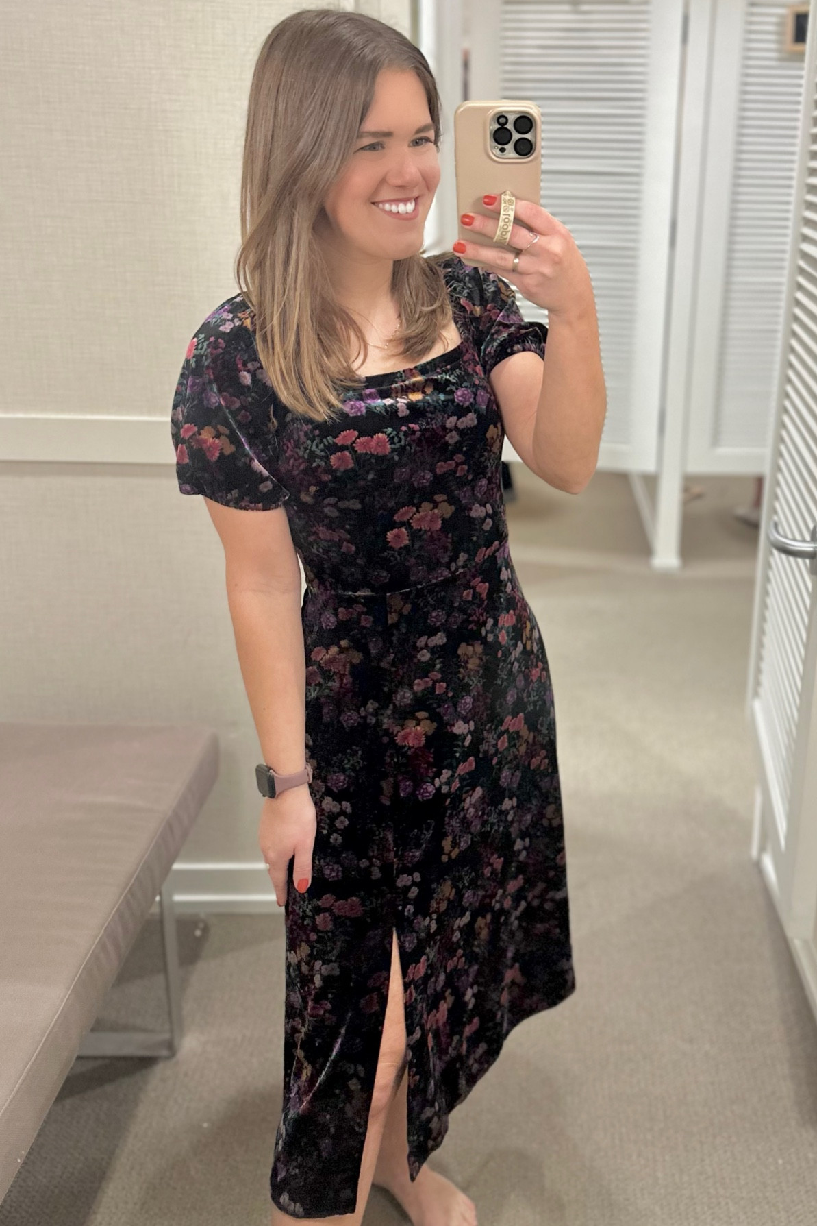 velvet dress: xs petite 
40% off with code OMG

#LTKwedding #LTKHoliday #LTKSeasonal