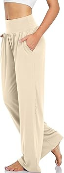 UEU Women's Casual Loose Wide Leg Cozy Pants Yoga Sweatpants Comfy High Waisted Sports Athletic L... | Amazon (US)