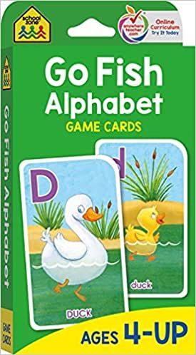 School Zone - Go Fish Alphabet Game Cards - Ages 4 and Up, Preschool to First Grade, Uppercase an... | Amazon (US)