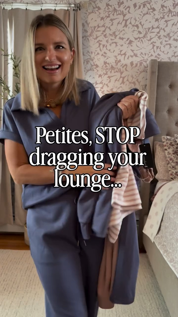 I found the cutest stuff!!! (That actually fits us 🤌🏼🤌🏼) 

Comment LOUNGE for a 🔗 to everything! 💙 🩷 

#petitestyle #petitelounge #loungewear #traveloutfit #whattowear petitetips petitehacks styling styletips stylehacks outfit inspo ootd summertime fallfinds