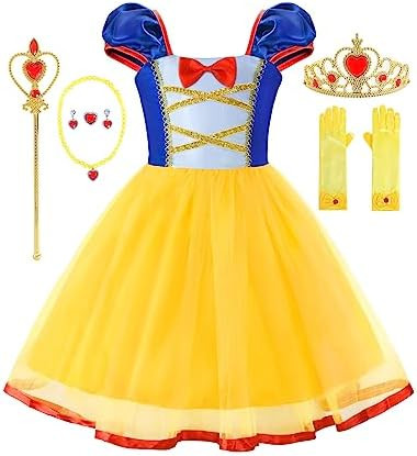 Princess Dresses for Girls Costumes Halloween Cosplay Outfit Birthday Party Dress | Amazon (US)