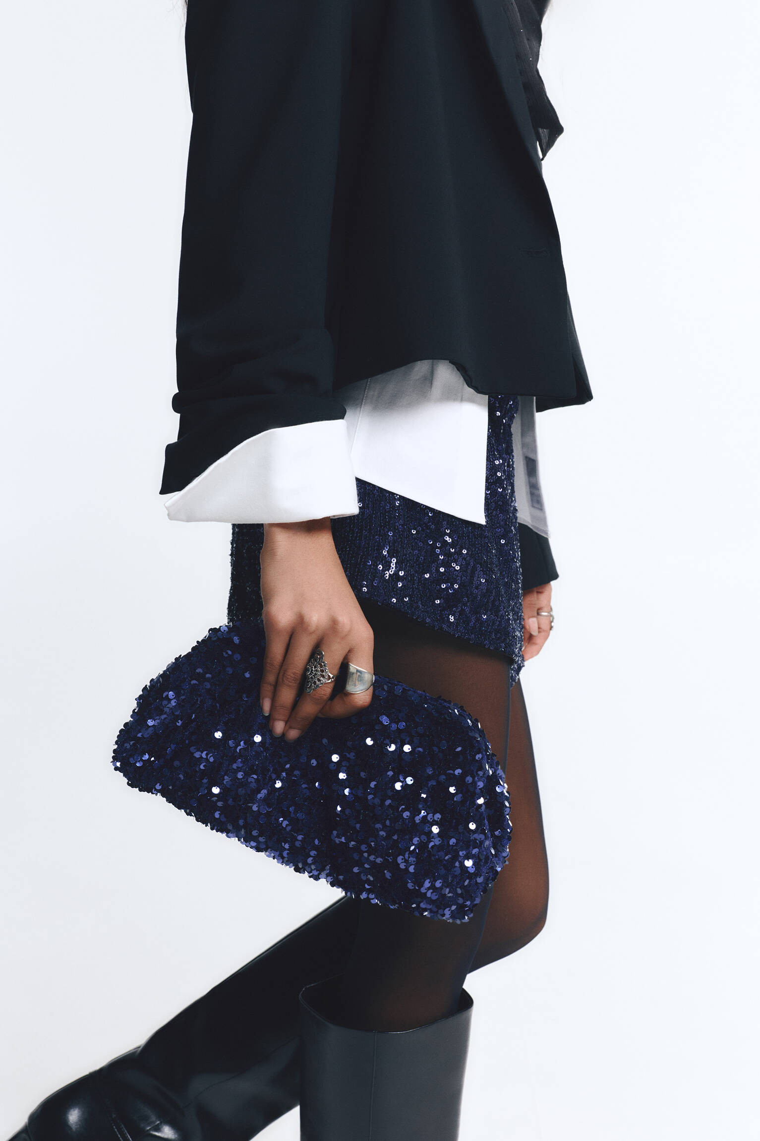 Sequin clutch bag - pull&bear | PULL and BEAR UK