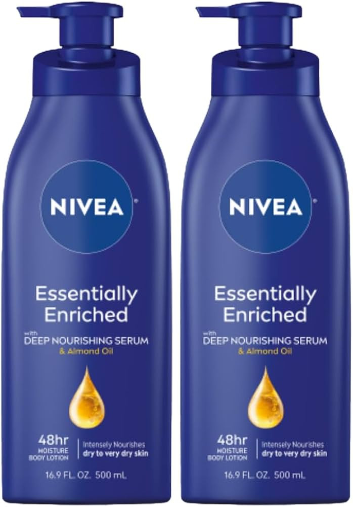 NIVEA Essentially Enriched Body Lotion for Very Dry Skin with Hyaluronic Acid, Almond Oil and Dee... | Amazon (US)