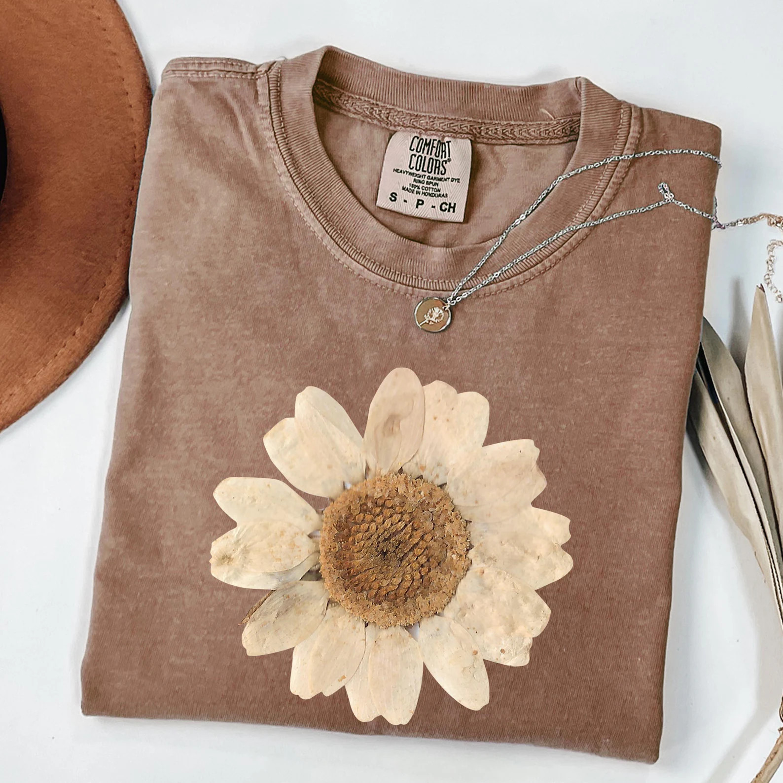Comfort Colors Sunflower Graphic Tee, Vintage Botanical Flower Shirt | Etsy (Global)