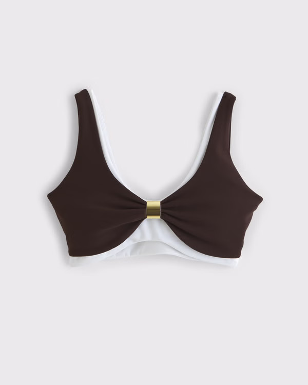YPB studioFLEX Hardware Double-Layered Sports Bra | Abercrombie & Fitch (US)