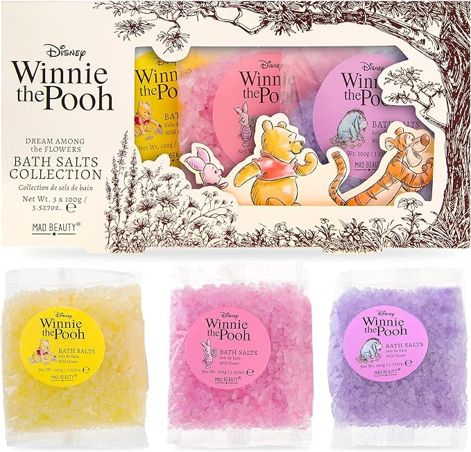 Mad Beauty Disney Winnie The Pooh Bath Salts Collection | 3 Wildflower Fragranced Parsels | Cruel... | Amazon (US)