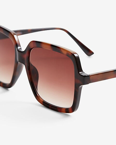 Oversized Square Frame Sunglasses | Express