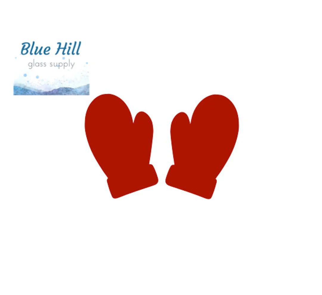 Mittens 2 Piece Precut Glass Shape Ornaments Fusible 90 - Etsy | Etsy (US)