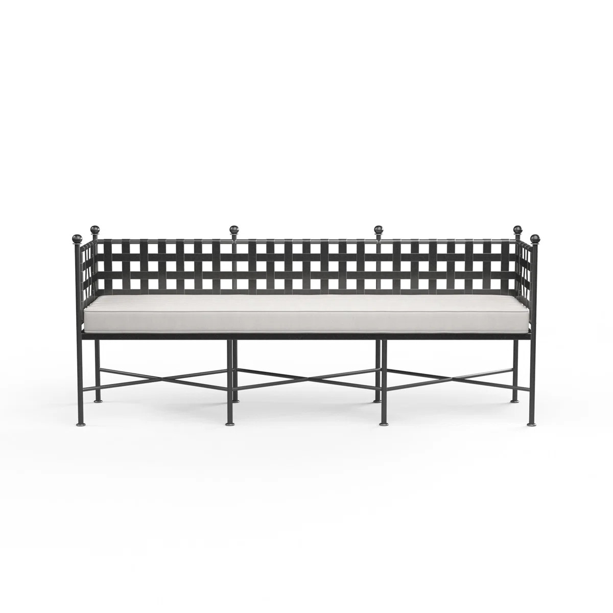 Provence Wrought Iron Outdoor Bench | Wayfair North America