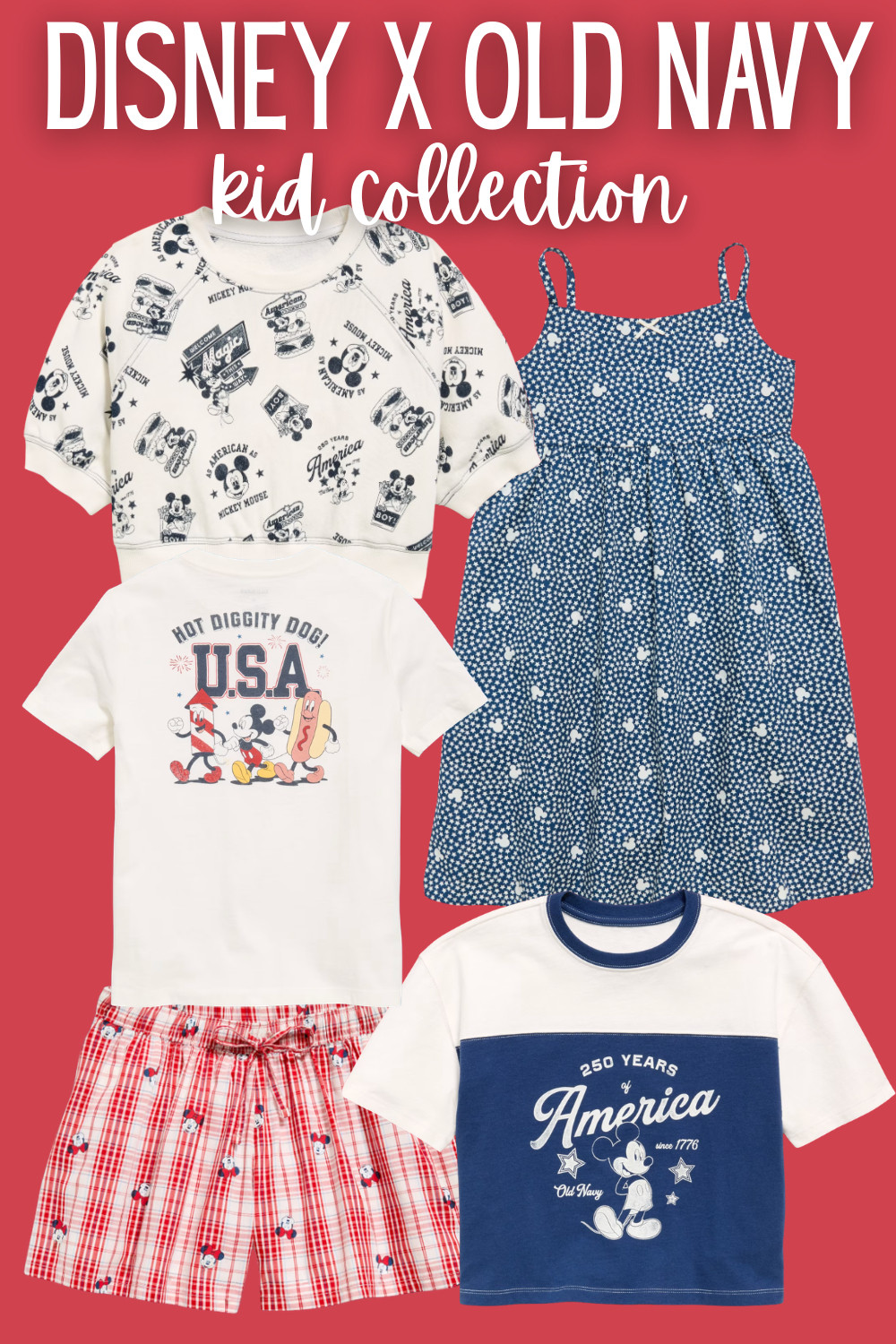 Disney x Old Navy has the cutest kid pieces for summer Disney outfits ❤️

This collection is perfect for 4th of July outfits, Memorial Day weekend, Disney Cruise outfits, matching family looks, or easy park day outfits for kids. I found Mickey graphic tees, a red plaid skirt, a navy Mickey dress, a printed sweatshirt, and classic red, white, and blue pieces that would be adorable for Magic Kingdom, Disney Springs, or summer vacation photos.

Shop the Disney x Old Navy kids collection here! 

 #LTKmomlife #LTKTravel #LTKKids
