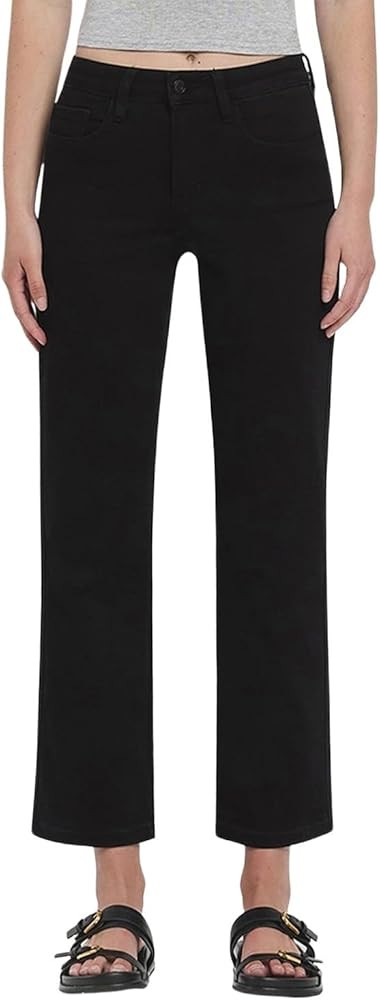 VERVET Women's High-Rise Ankle Straight Jeans in Catchy | Amazon (US)