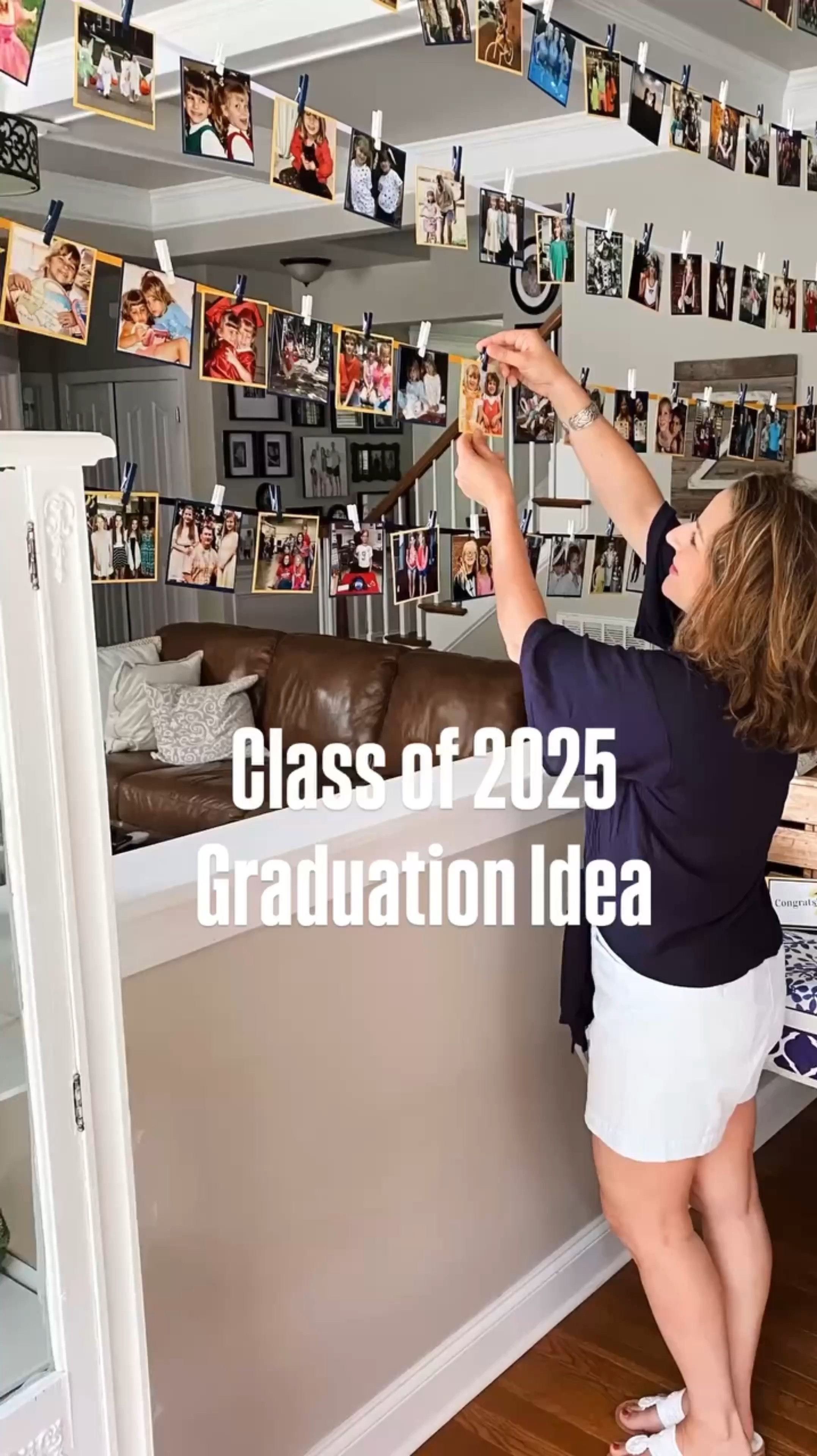 Create a stunning photo banner for your graduation party! 🎓 This DIY graduation party decoration is an easy, affordable way to showcase your graduate’s school memories. Whether you’re celebrating a high school or college grad, this photo display adds a personal touch and keeps guests engaged. Perfect for milestone birthdays, anniversary parties, baby showers, and more! Check out my step-by-step guide for making and hanging this sentimental decoration. Make your party extra special with a custom photo banner!

#LTKSeasonal #LTKFamily #LTKParties