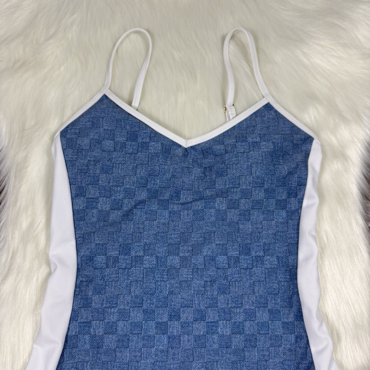 Beach Riot Women's Size XS Blue Denim Daze Harmony One Piece Swim Suit NO BELT | eBay | eBay US