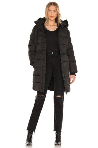 cupcakes and cashmere Kepler Faux Fur Coat in Black from Revolve.com | Revolve Clothing (Global)