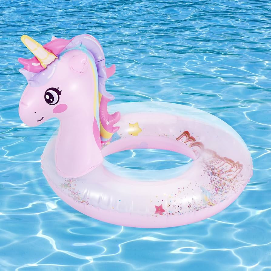 MoKo Inflatable Pool Float-Cute Unicorn Dinosaur Swim Tube Rings Inflatable Swimming Toys Floatie... | Amazon (CA)