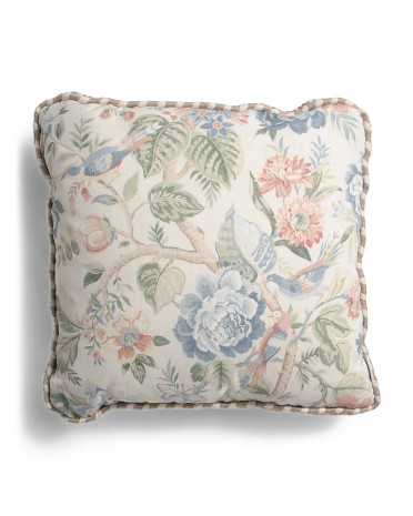 22x22 Cresthill Floral Outdoor Pillow | TJ Maxx