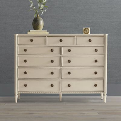 Etienne 11-Drawer Dresser with Brass Hardware & Fluted Legs | Frontgate