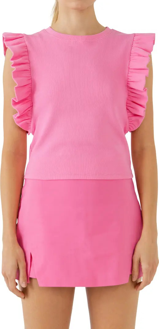 Free the Roses Ruffle Knit Top | Nordstrom | Nordstrom