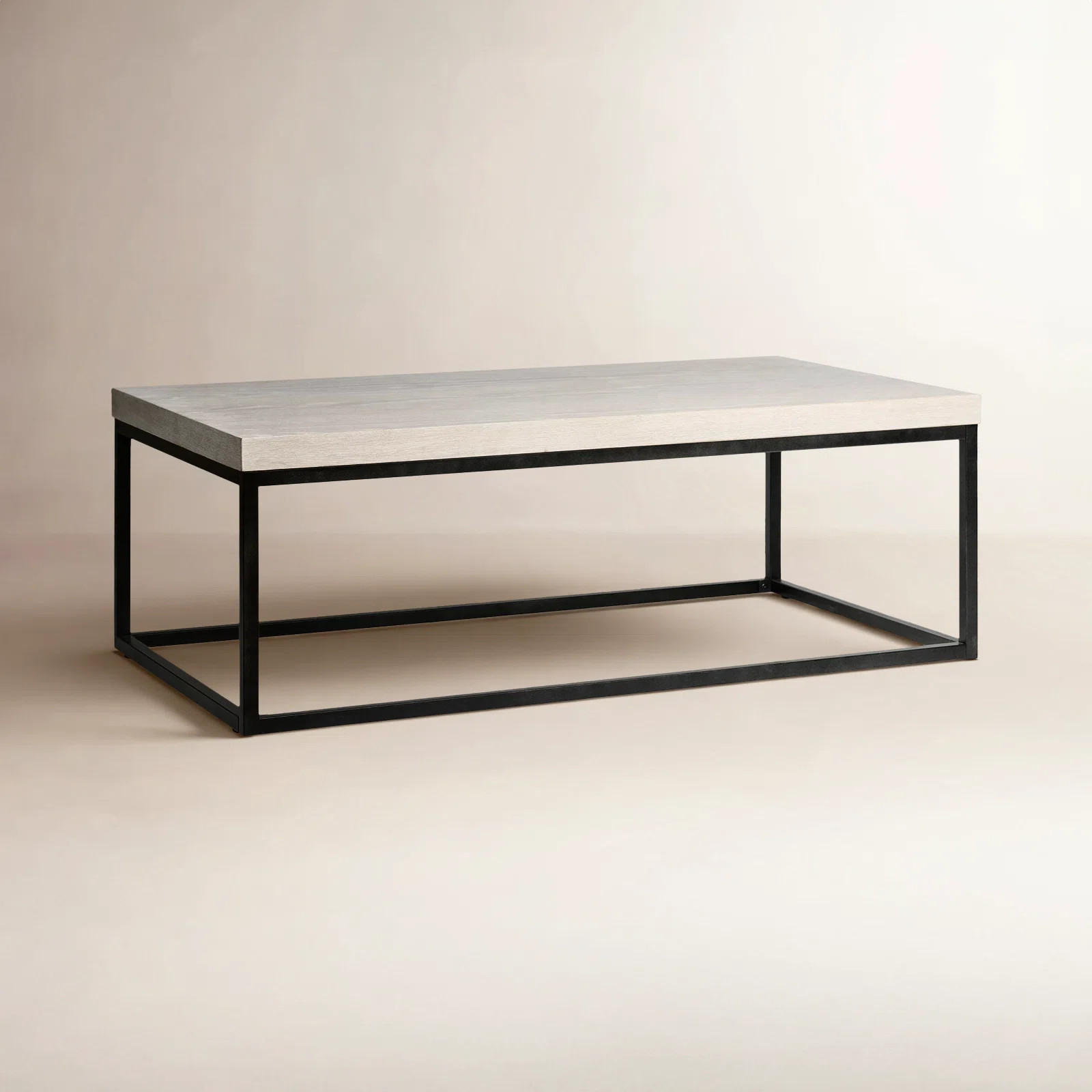 Brayton 52" Rectangular Coffee Table White Wash | Birch Lane