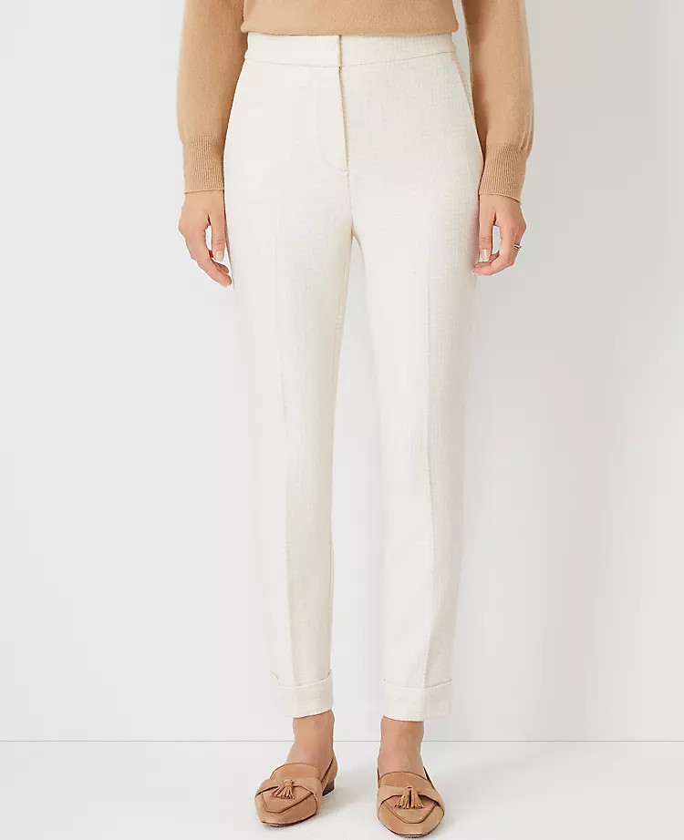 The Houndstooth High Waist Ankle Pant | Ann Taylor (US)