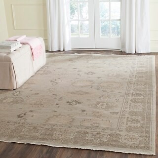 Safavieh Couture Hand-knotted Oushak Pietrix Traditional Oriental Wool Rug with Fringe | Bed Bath & Beyond