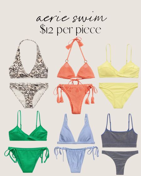 Aerie Seim $22 per piece 🙌🏻🙌🏻

Swimsuit season, beachwear, resort wear, bathing suit, bikini, two piece swimsuit, summer style 

#LTKSaleAlert #LTKSwim #LTKSeasonal
