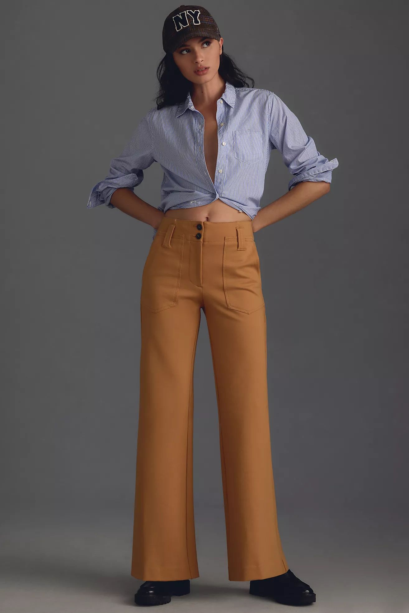 The Naomi Ponte Wide-Leg Flare Pants by Maeve | Anthropologie (US)