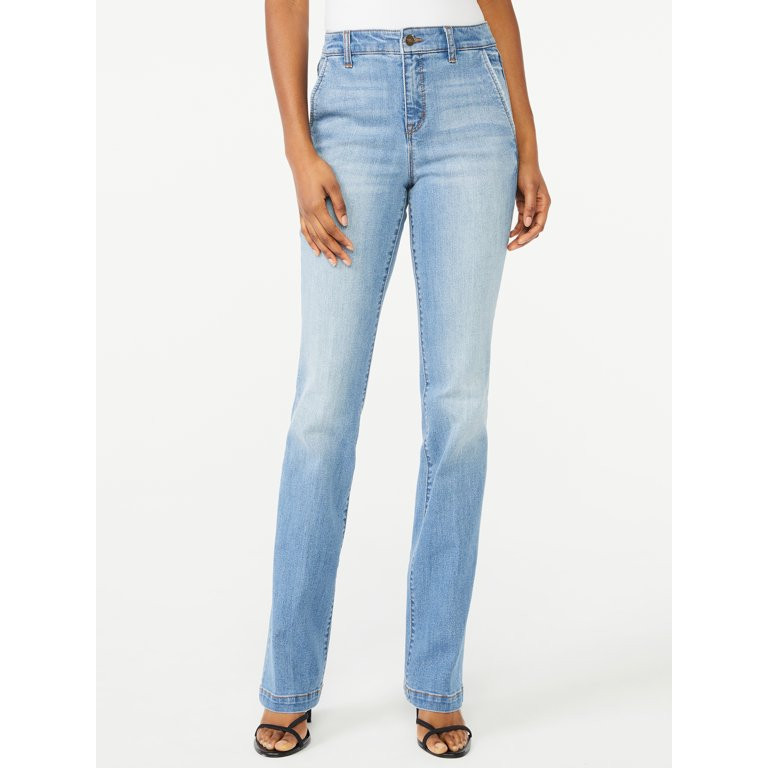 Scoop Women's Memphis Slim Fit Trouser Jeans | Walmart (US)