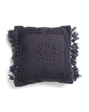 20x20 French Knot Tassel Pillow | TJ Maxx