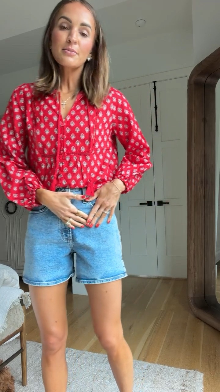 Such good denim shorts 🙌🏼 a major closet staple for sure! 💗
