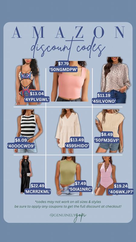 Amazon discount codes, Amazon spring fashion, Amazon spring sale, women’s swim, women’s spring clothes, women’s summer fashion, on sale

#LTKStyleTip #LTKFindsUnder50 #LTKSaleAlert