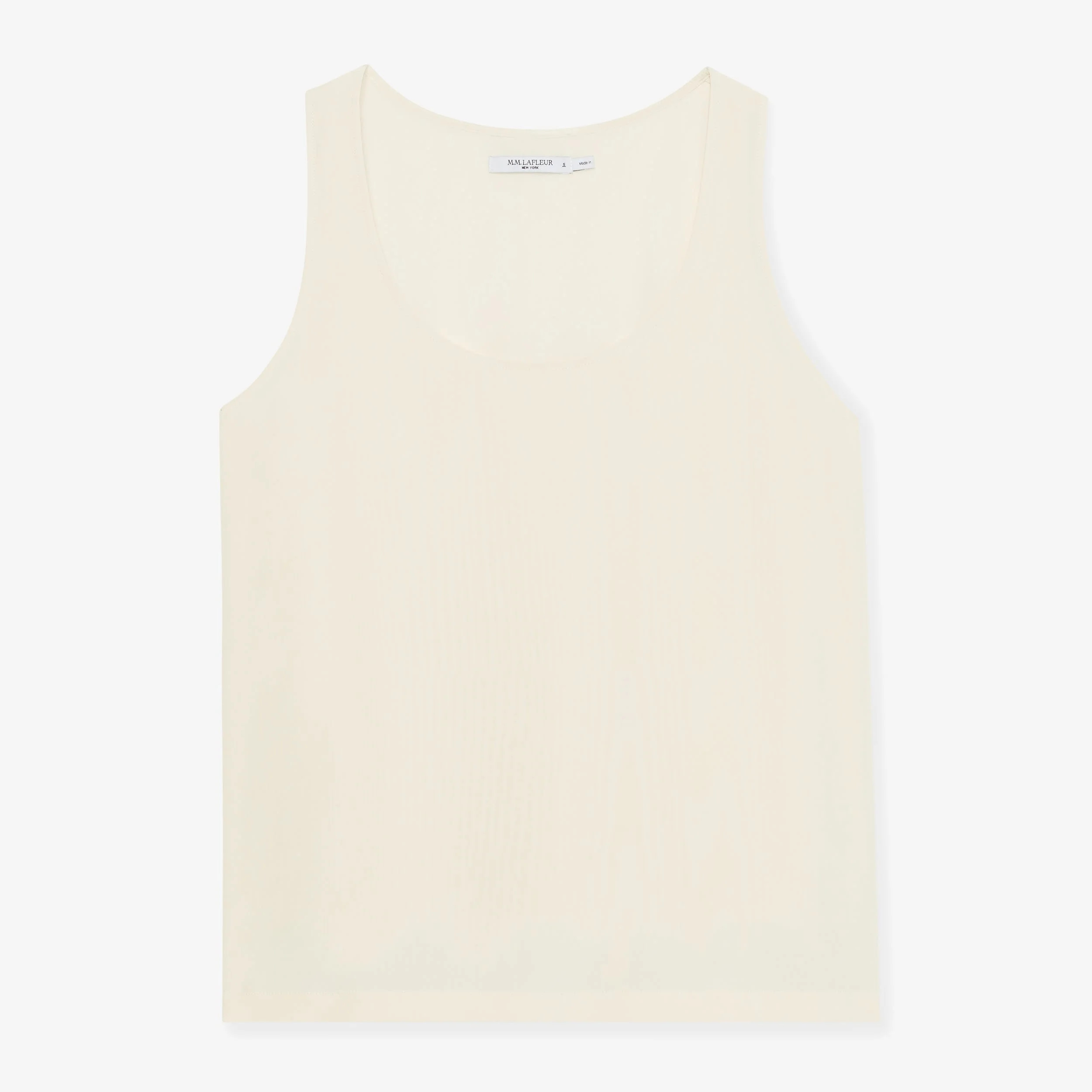Vicky Tank - Washable Silk :: Pearl | MM LaFleur