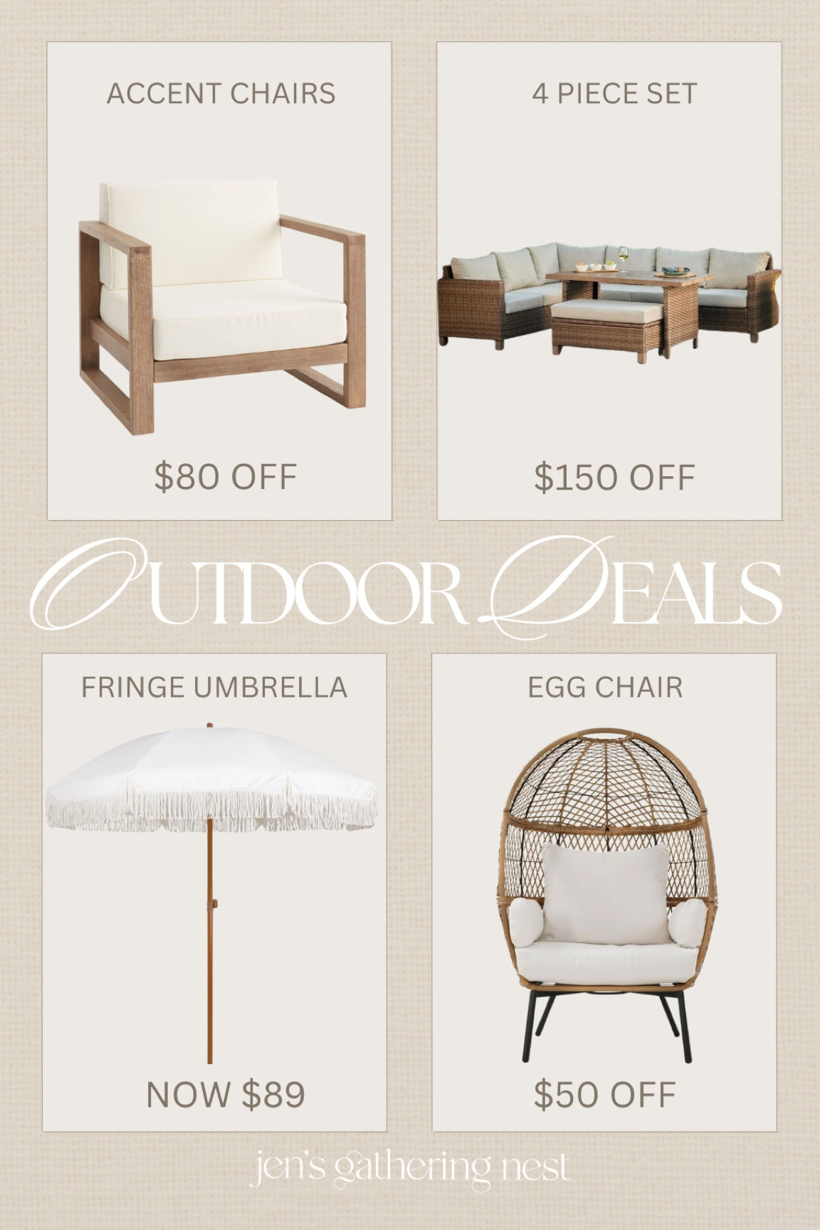 Outdoor deals 🤍

#outdoor #outdoorliving #outdoorinspo #outdoorfurniture #accentchair #patioset #target #walmart

#LTKHome #LTKSeasonal