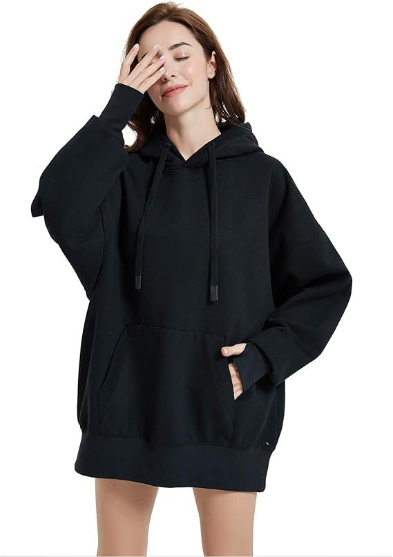 Amazon.com: Bel Citrine Relaxed Hoodie Sweatshirt (S/M, Black)… : Clothing, Shoes & Jewelry | Amazon (US)