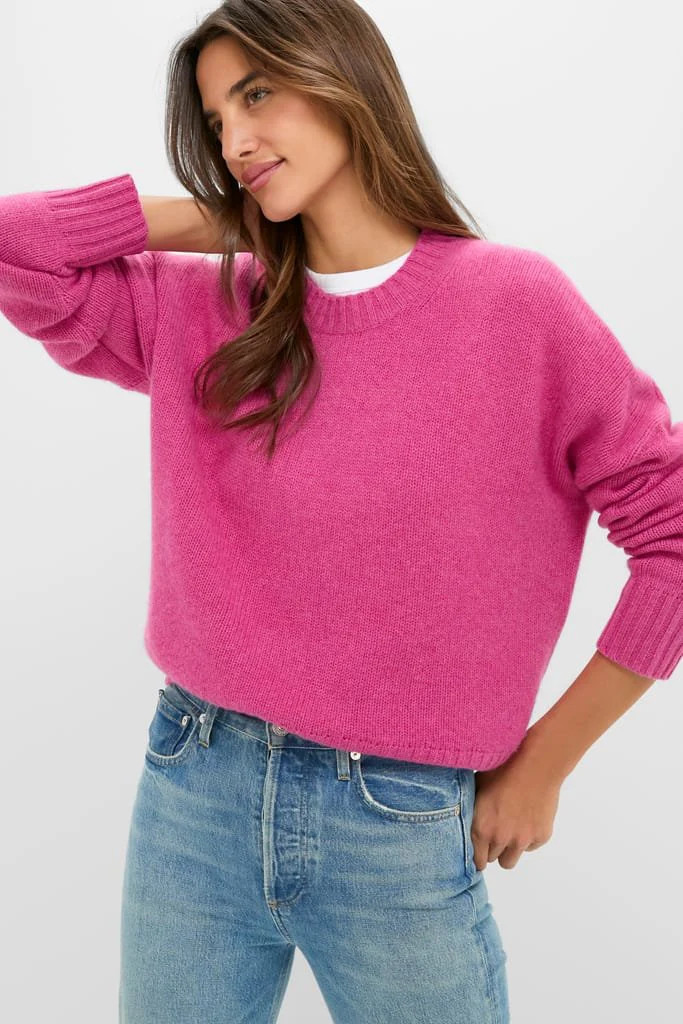 Raspberry Cashmere Henri Crewneck | Tuckernuck (US)