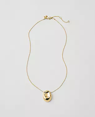 Metal Disc Pendant Necklace | Ann Taylor