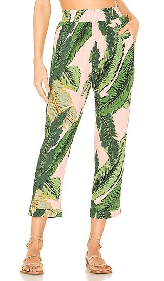 BEACH RIOT x REVOLVE Avery Pant in Pink Palm from Revolve.com | Revolve Clothing (Global)