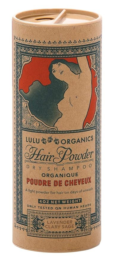Lulu Organics Lavender and Clary Sage Hair Powder/Dry Shampoo, 4 oz | Amazon (US)