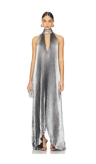 Opera Gown in Gunmetal Shimmer | Revolve Clothing (Global)